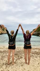 Fernwehmomente Turnbeutel schwarz