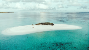 Einsame Insel auf den Malediven