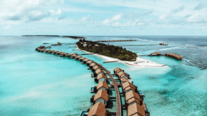 Wasser Villen mit Pool und ohne Pool auf den Malediven