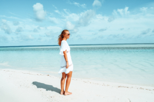 Wunderschöne Sandbank auf den Malediven